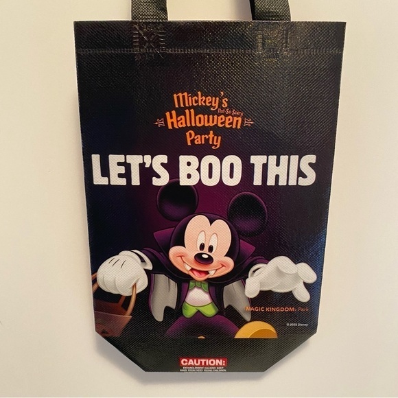 Walt Disney World Mickey's Halloween Party Small Trick Or Treat Bags Set of 4 - Picture 5 of 8